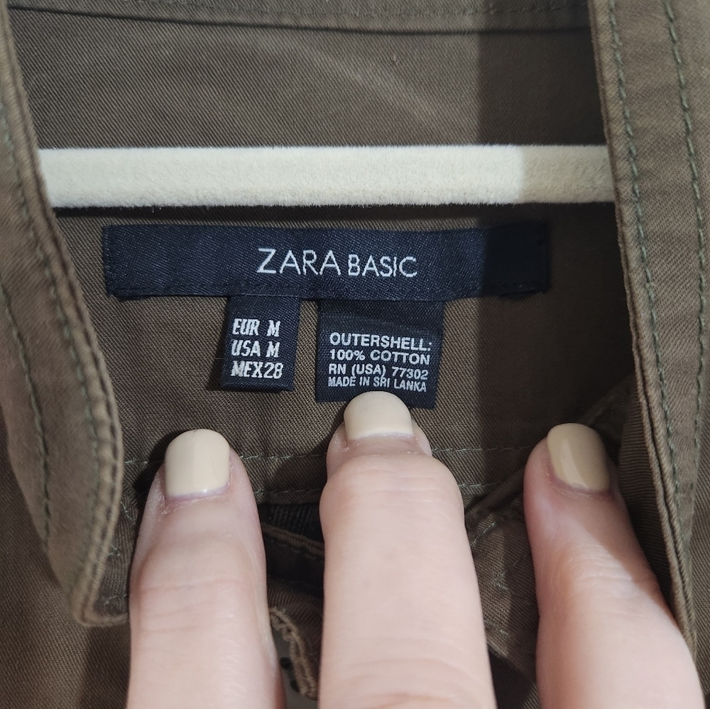 Zara  Green Jacket, Size Medium - Picture 2 of 7